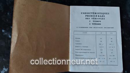 Notice pour vélomoteurs Peugeot 124 et 170 cm3